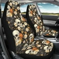 thumbnail image 3 of Yuyamidu Skull Auto Seat Covers, Fall Daisy Front Seat Covers Full Set, Car Accessories for Interior Decor, Universal Fit Most Cars Women Men, 3 of 7