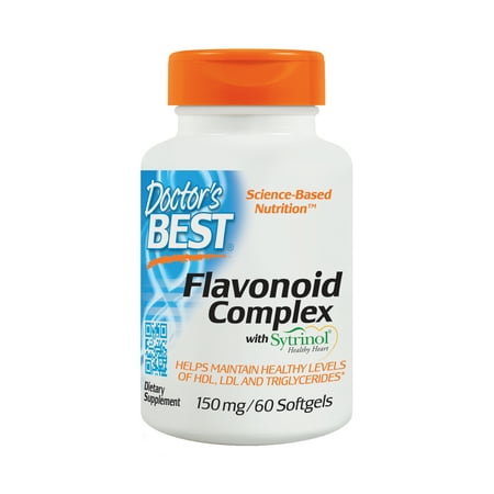Doctor's Best Flavonoid Complex with Sytrinol, Non-GMO, Gluten Free, Helps Support Cholesterol, 60