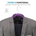 thumbnail image 3 of Velvet Ultra Slim Non Slip Shirt Hangers  50 Pack  Grey, 3 of 7