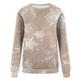 thumbnail image 4 of EGNMCR Sweatshirt Mode de Noël Pull-Over à Col Rond Imprimé pour Femmes Manches Longues Blouse Confortable Sweatshirt, 4 of 5
