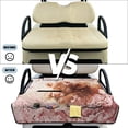 thumbnail image 6 of COEQINE Quilted Seat Cover for Golf Carts, Includes Carry Handle for Bag-Style Folding, Universal Fit Most 2-Seaters, 4 Storage Pockets, Ideal Gift for Golfers, Highland Cow Flower Pink, 6 of 8