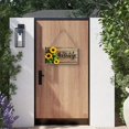 thumbnail image 4 of Sunxin Door Hanging Decoration Sunflower Welcome Banner Home Wooden Crafts Door Sign Rectangular Logo Creative Decoration Sign Home, 1* Wooden Sign, 4 of 5