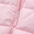 thumbnail image 4 of Xdegoge Girls Classic Hooded Puffer Jacket Winter Warm Coat Quilted Zip Up Windproof Padded Outerwear for Kids Toddler Fall Winter Thick Thermal Snow Clothes, 4 of 9