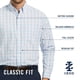 thumbnail image 5 of Camisa IZOD Performance Comfort de manga larga a cuadros blanca XXL, 5 of 6