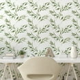 thumbnail image 2 of Ambesonne Eucalyptus Peel & Stick Wallpaper for Home, Watercolor Effect Botany, 13"x36", Reseda Green Khaki White, 2 of 5
