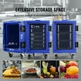 thumbnail image 4 of VEVOR Insulated Food Pan Carrier, 82 Qt Hot Box for Catering, LLDPE Food Box Carrier with One-Piece Buckle, Front Loading Food Warmer with Handles, End Loader with Wheels for Restaurant, Canteen, etc., 4 of 8