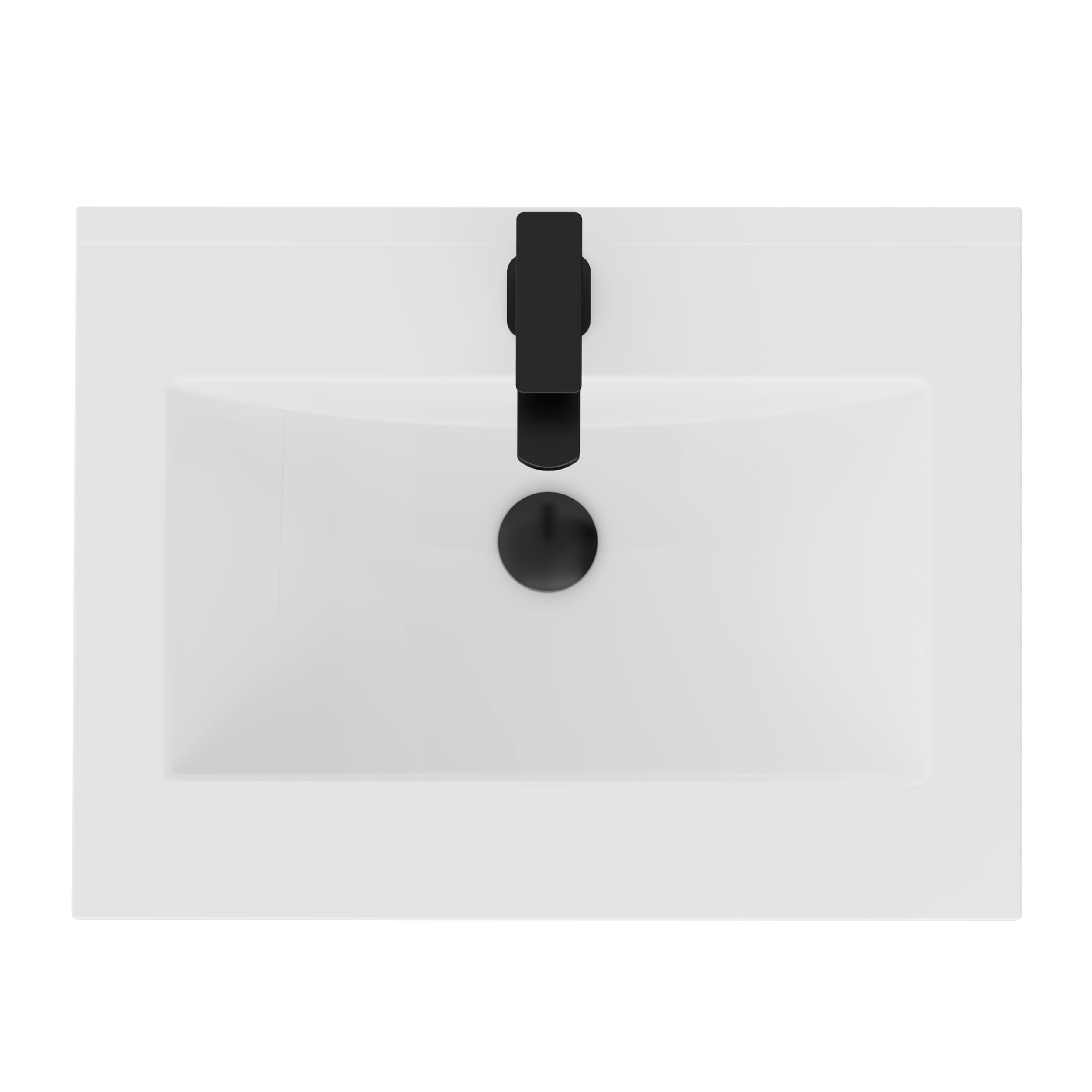 24" Ceramic Intergrated Sink Top, Zinc Alloy Faucet