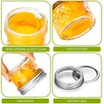 thumbnail image 4 of EastVita 16-piece mini mason jar glass jar, 4 oz jelly jar with regular lid, perfect for honey, jam, wedding gifts, bath candles, baby food, small spice jars, 4 of 8