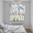 thumbnail image 4 of Sea Turtle Coastal Kitchen Curtains Window Panels, Beach Nautical Ocean Coral Seahorse Insulated Window Treatment Curtain, Grommet Curtains for Bedroom/Living Room/Bathroom, 2 Piece 27.5"Wx39"L, 4 of 8