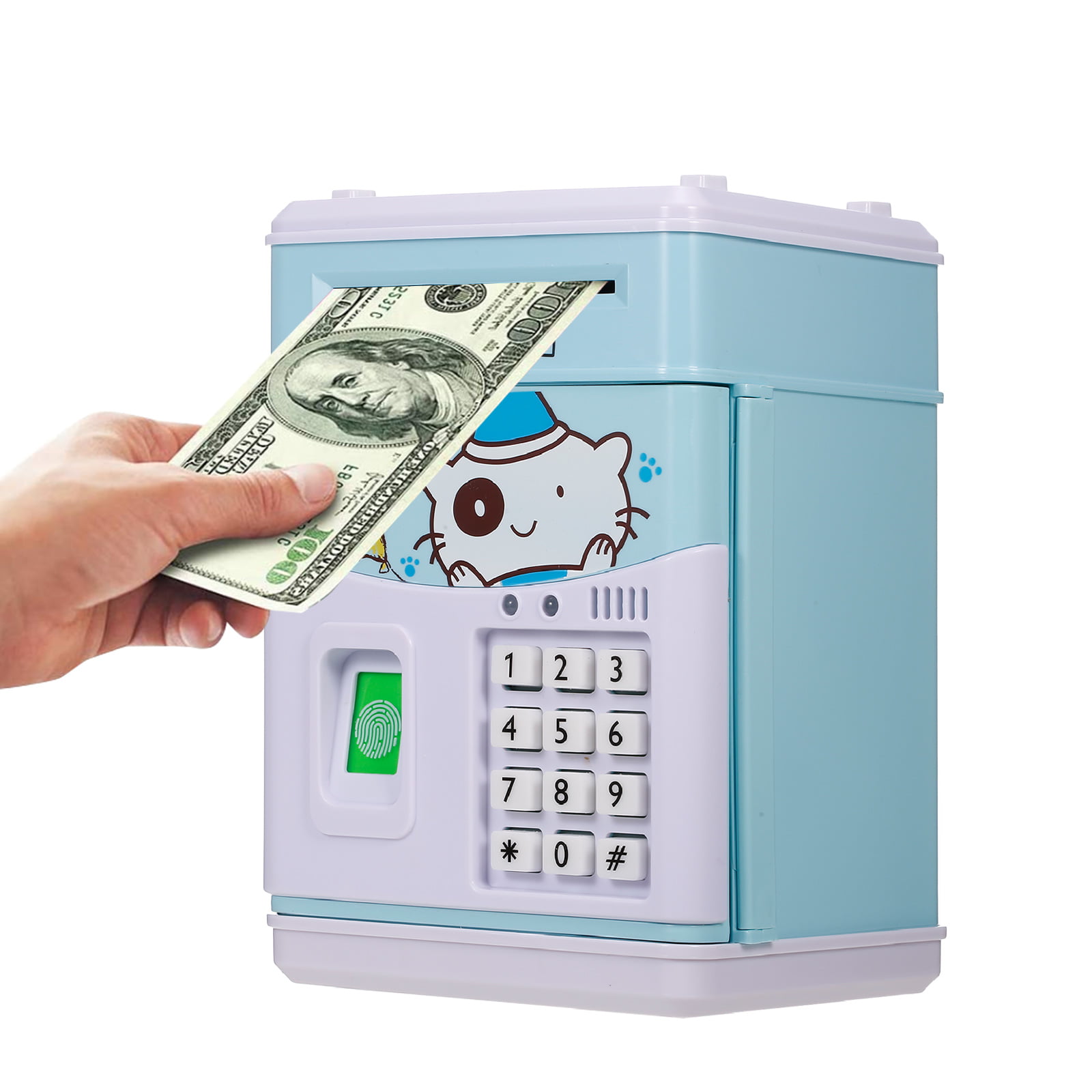 Automatic Electronic Cash Roller Piggy Bank Coin Money Saving Box Gifts for Kids 