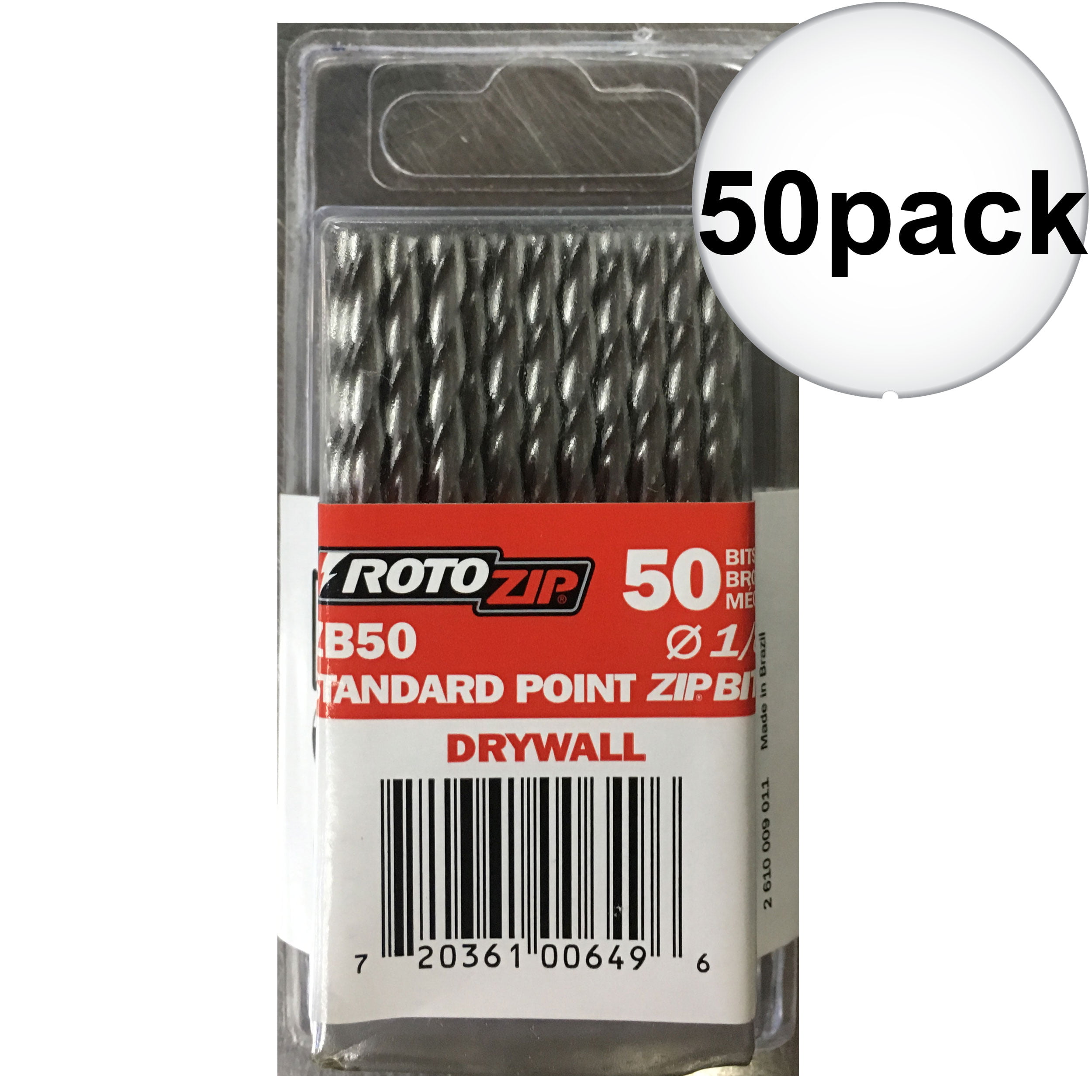 Pack of 50 for sale online RotoZip ZB50 Standard Point Bit 