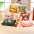 thumbnail image 3 of Cute Plush Pillow Kawaii Room Decor Throw Pillow Removable Stuffed Animal Toys Fluffy Cherry Bunnies Cats Kittens Dog Dinosaur Creative Gifts for Teens Girls Kids (Brown), 3 of 5
