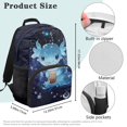 thumbnail image 7 of KUIFORTI Blue Bubble Tea Axolotl Print Kids School Backpack Large Capacity Comfortable Bookbag with Side Pockets for Elementary Primary Middle Students Back to School Gifts, 7 of 7