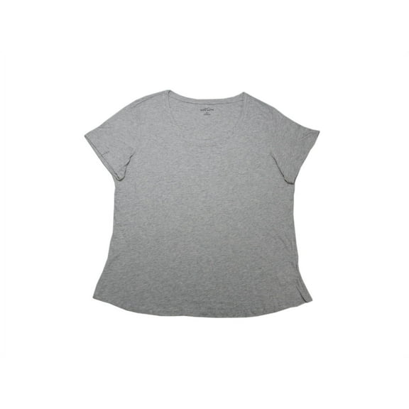 Rock Fit LLC Eddie Bauer Womens Size Small S/S Scoop Neck T-Shirt, Light Heather Grey