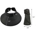 thumbnail image 5 of Straw Hats for Women UPF 50+ Visors Foldable Wide Brim Sun Hat Women Summer Beach Hat, 5 of 5