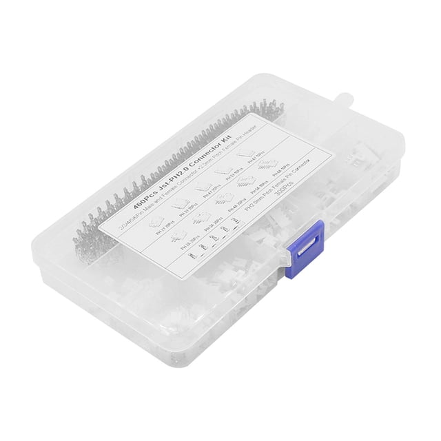 Seitruly Surtido de kit de conector Jst de 460 piezas para motocicleta, bicicleta, automóvil, botes PH2.0 Electrónica miscelánea XH2.54