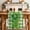 Green White, variant on St. Patrick's Day Table Runner - 48 Inch Long Shamrock Grasses Sage Green Plaid Cotton and Linen Blended Dress Scarves Farmhouse Table Runner for Kitchen Dining, Coffee Table, 13" x 48"