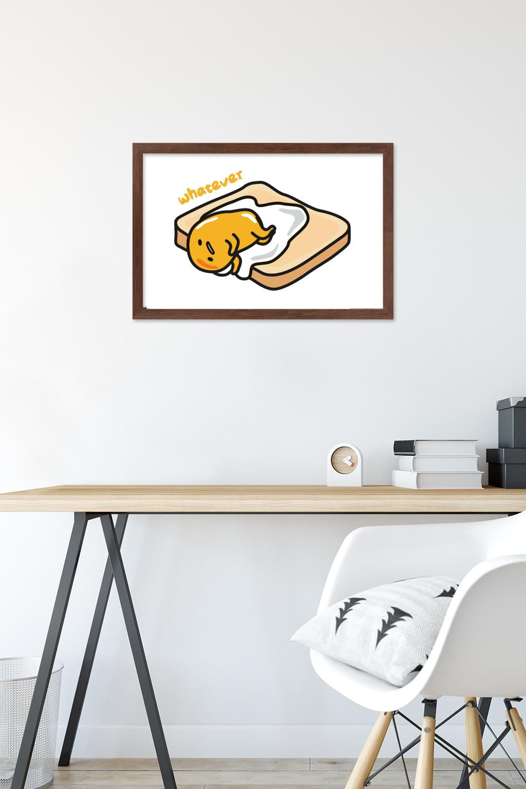 Gudetama - Whatever Wall Poster, 14.725" x 22.375" Framed