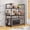 2 layers black, variant on NOBRAND Kitchen Baker's Rack, Heavy Duty 2 Tier Microwave Oven Stand Storage Shelf Organizer, White, Plastic, 1-Count, 15 x 8 x 10 in