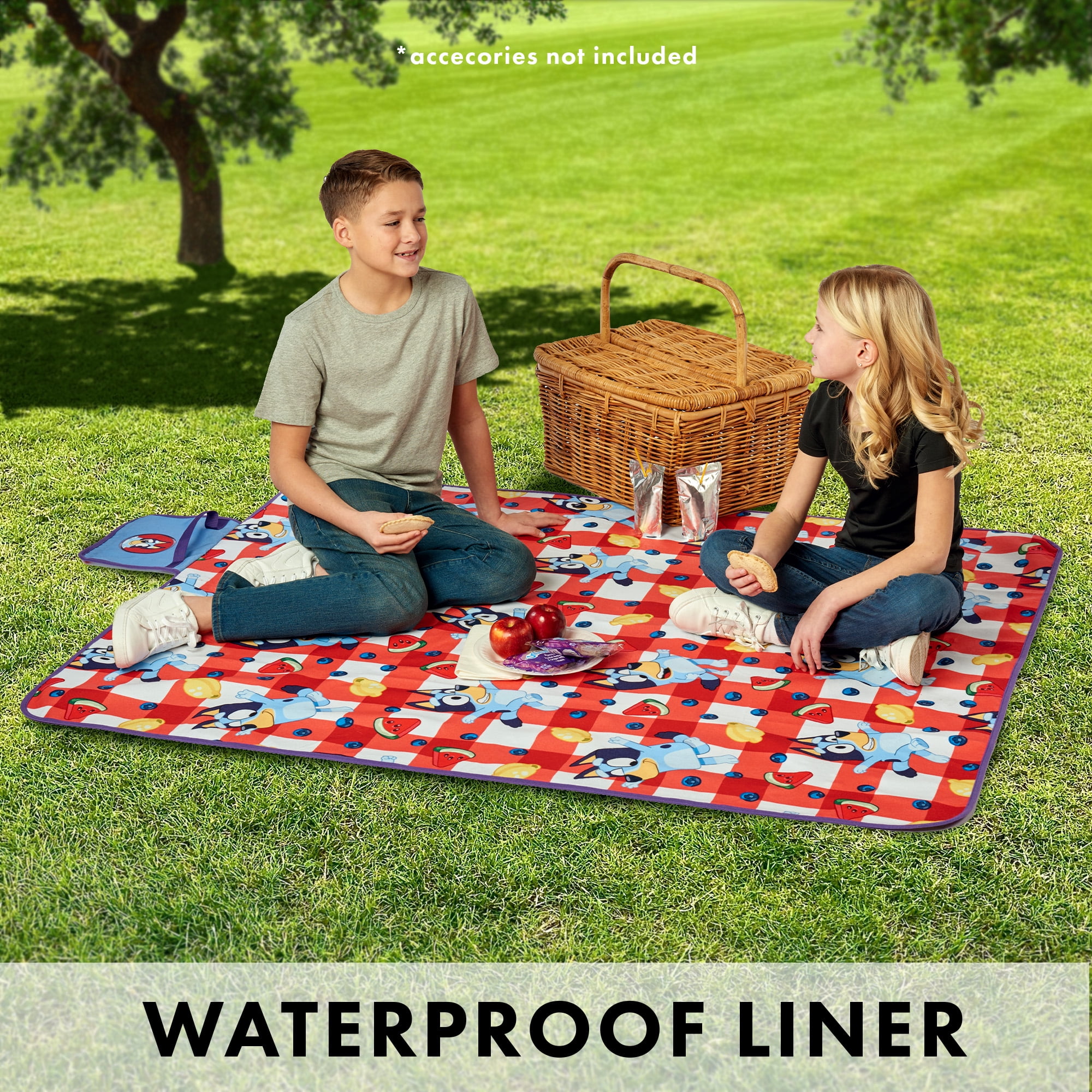 Bluey BBQ Kids Outdoor Blanket, 50 x 60 inches