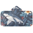 thumbnail image 2 of Shark in Flowers and Leaves Toddler Hooded Beach Towel 24" x 50" Kids Bath Towels Soft Quick Dry for Swim Pool Boys Girls, 2 of 7
