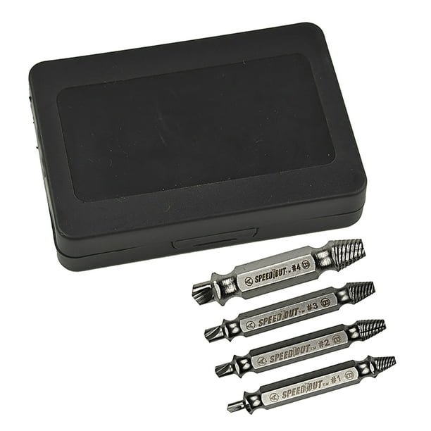 Extractor de tornillos dañados Macarena HSS Acero de alta 3103 4 piezas