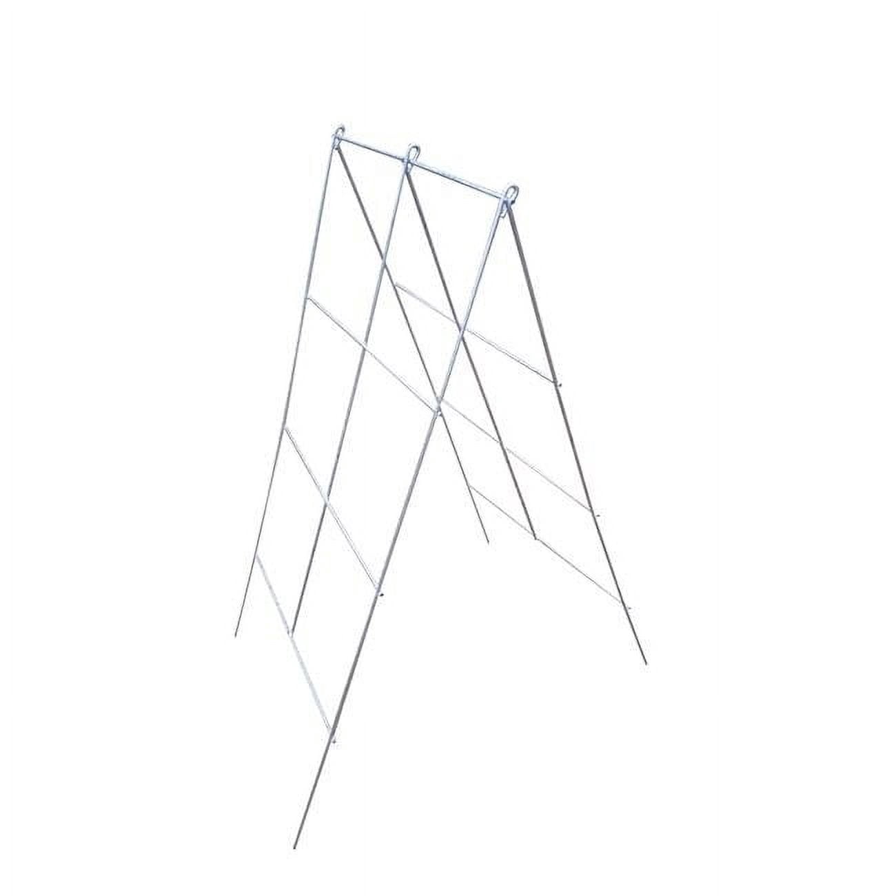 Glamos Wire 42 inch Steel A-Frame Vegetable and Plants Plant Support Grow Though Grid 5 Pack