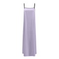 thumbnail image 4 of Wdgfv Robe Maxi d'Été pour Femmes avec Bordure Contrastée Bretelles Spaghetti Dos Nu Sans Manches Robe Longue Décontractée de Plage, 4 of 5