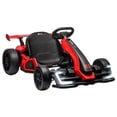 thumbnail image 2 of Kselythan 24V Electric Go Kart for Kids，Powerful Drift Kart with 2 * 150W Motors, Adjustable Seat, 8mph Speed, Bluetooth, Led Lights ，Outdoor Riding Toy for kids Ages 6-12, 2 of 8