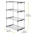 thumbnail image 3 of Whitmor 4 Tier Shelf Tower - Closet Storage Organizer, 3 of 7