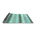 thumbnail image 2 of Ahgly Company Indoor Square Abstract Light Blue Contemporary Area Rugs, 5' Square, 2 of 4
