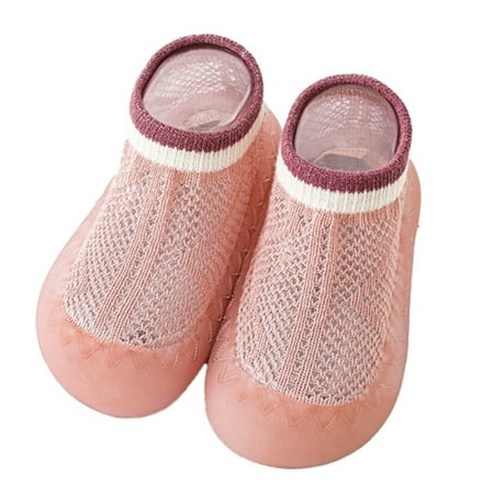 BOBOGOJP Shoes Girl Gym Shoes Girls Kids Running Sport Shoes Lightweight Breathable Sneakers (Pink 6 Months)