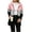 Pink, variant on MaFYtyTPR Women's Color Block Hoodies Zip Up Long Sleeve Hooded Sweatshirts Loose Fit Casual Coat with Pockets
