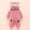 Pink, variant on Lilgiuy Baby Fuzzy Bear Ear One Piece Romper Winter Warm Cozy Zipper Hooded Jumpsuit Toddler Casual Onesie Bodysuit Christmas Gift for Your Child Gray(3-18Months)