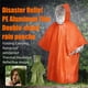 thumbnail image 5 of Poncho de lluvia de emergencia | 100 x 130 cm con película de aluminio PE y aislamiento térmico | Capa impermeable y resistente al viento para acampar al aire libre, senderismo y viajes, 5 of 8