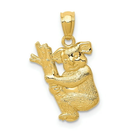 New on sale 14k Gold Koala on Tree Charm Pendant