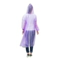 thumbnail image 4 of Adult Disposable Emergency Rain Poncho Hooded Lightweight Waterproof 1 Pack, 4 of 5
