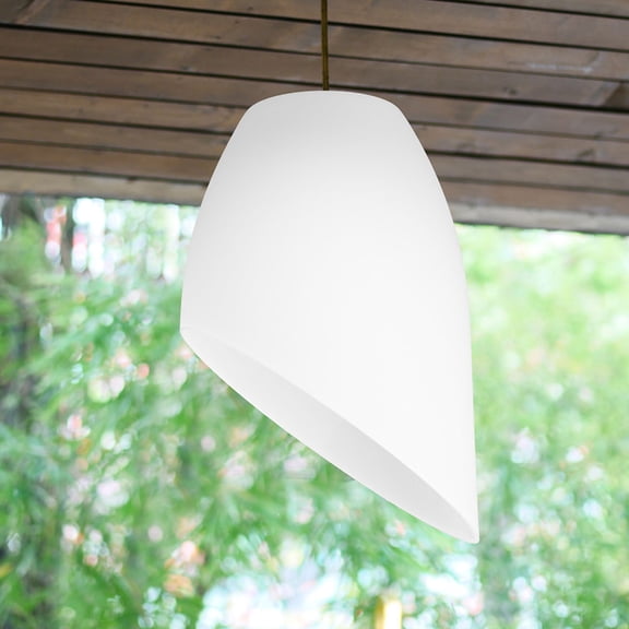Luxshiny 2Pcs Replacement Lamp Shade White Plastic Barrel Style for Ceiling Lamp Use