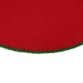 thumbnail image 3 of Northlight 26-Inch Red with Green Shell Stitching Mini Christmas Tree Skirt With a Hook and Latch, 3 of 3