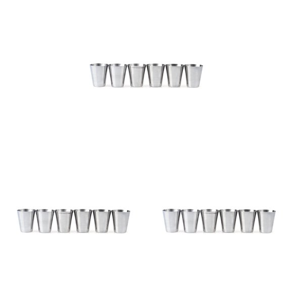 New 6pcs Stainless Steel Cup Drinking Coffee Tea Tumbler Camping Mug
