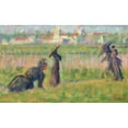 thumbnail image 3 of Seurat, Georges 14x10 Black Modern Framed Museum Art Print Titled - Figures in a Landscape, 3 of 5