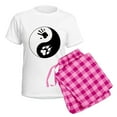 thumbnail image 5 of CafePress - Wolf Therian Ying Yang Women's Light Pajamas - Women's Short Sleeve Print T-Shirt and Pants Light Cotton Pajama Set, 5 of 7