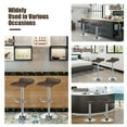 thumbnail image 5 of Gymax Set of 2 PU Leather Swivel Bar Stool Adjustable Kitchen Counter Bar Chairs Coffee, 5 of 10
