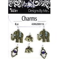 thumbnail image 2 of DIY Elephant Charms, 6 Pieces, Gold Finish, 2 of 2