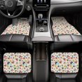 thumbnail image 6 of Uemuo Car Floor Mats - Butterfly Flowers Pattern Carpet Floor Mats for Cars, Auto Accessories Front & Rear Car Floor Foot Mat Sets of 4 Pieces, 6 of 6