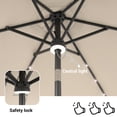 thumbnail image 5 of CHYVARY Patio LED 9FT Market Shade Table Umbrella for Patio and Outdoor With Tilt Button for Deck, Garden and Pool,Beige, 5 of 6