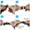 thumbnail image 7 of Uxcell Metal Tri-glide Slide Buckle 25mm, Zinc Alloy Adjuster Sliders Webbing Strap Fasteners Black 8 Pcs, 7 of 7