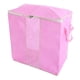 thumbnail image 2 of Bolsa de almacenamiento plegable para colchas y ropa, para mantas, juguetes, organizador debajo de la cama a prueba de polvo, color rosa, 2 of 8