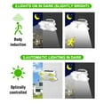 thumbnail image 4 of Qwtwty Solar Garden Lights Solar Lights Outdoor 129 LED with Lights Reflector And 3 Lighting Modes,Solar Motion Sensor Security Lights, IP65 Solar Powered Wall Lights, 4 of 8
