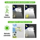 thumbnail image 4 of Luces LED, lámpara de escritorio, luz nocturna, luces solares para exteriores de 129 LED con reflector y 3 modos de iluminación, luces de seguridad con sensor de movimiento solar, luces de pared solar, 4 of 8